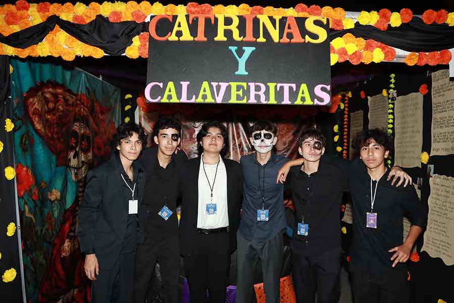 Fiesta del d&iacute;a de muertos en PrepaTec Santa Anita.