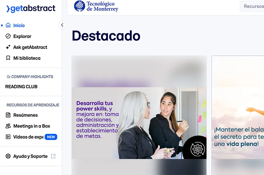 pantallazo de getabstract