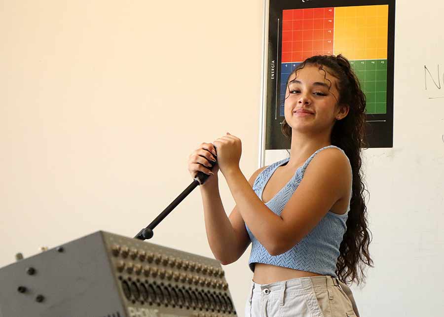 Marian, apasionada del arte y cultura, alumna de PrepaTec Santa Anita.