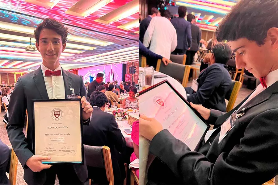 Mariano, alumno de PrepaTec, admitido por Harvard
