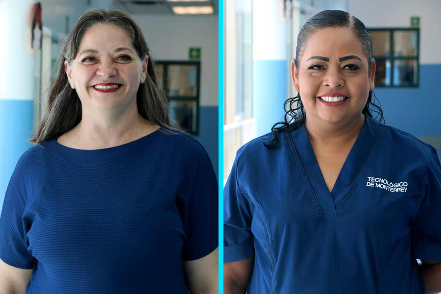 Patricia Nelli, líder Nacional de Guarderías del Tec de Monterrey y Zoila Reyna Ibarra, enfermera general de la Guardería Tec.