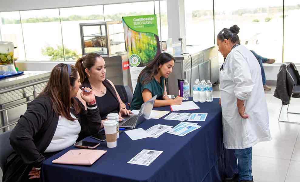 Prevención oftalmológica en Flex, campaña para colaboradores realizada por estudiantes del Tec Guadalajara. 