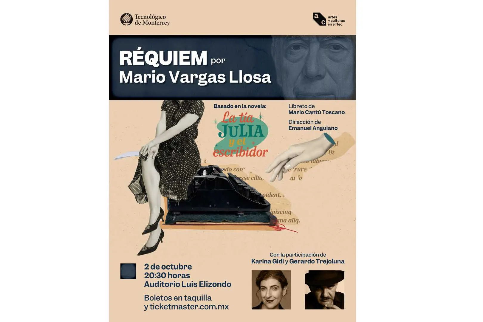 Anuncio R&eacute;quiem por Mario Vargas Llosa