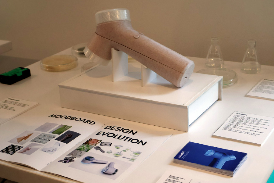 SANAVE, proyecto de estudiantes del Tec campus Estado de M&eacute;xico, exhibido en Biodesign Challenge, en Nueva York.
