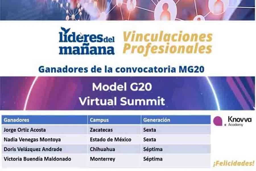 Seleccionados del Tec de Monterrey para participar en el evento