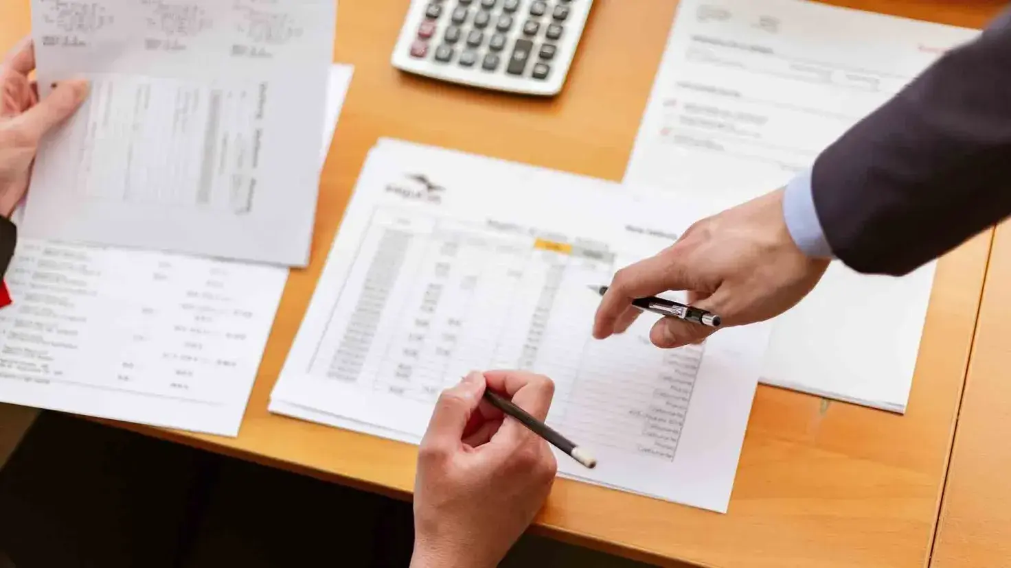 Cuentas financieras dentro de una empresa.