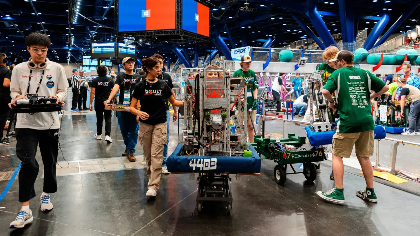 Equipo de robótica mexicano participa en el mundial de FIRST Robotics Competition en Houston, Texas