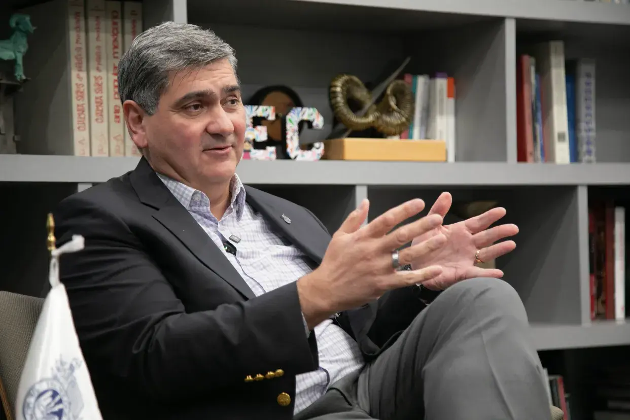 David Garza, presidente del Grupo Educativo Tecnológico de Monterrey explica los retos del grupo en este nuevo semestre 2025 