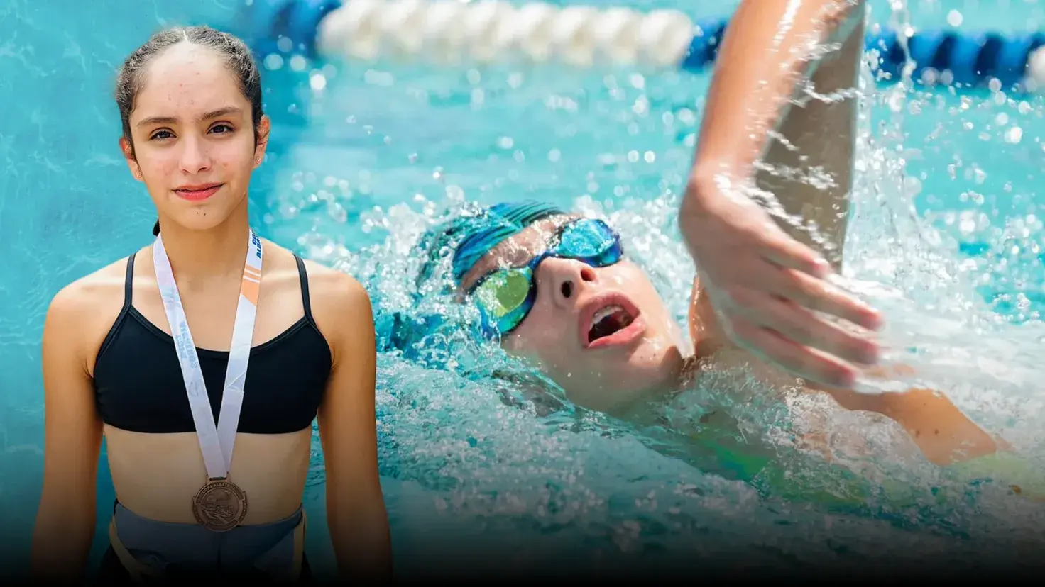 Ellian Carvajal Gana Oro en Natación PrepaTec Navojoa