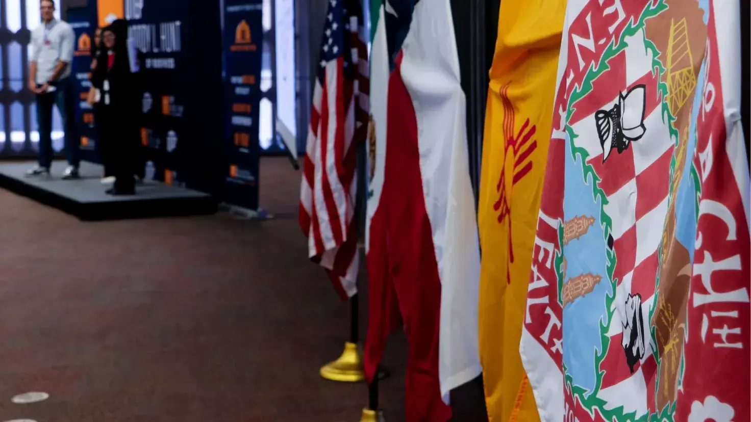 Banderas de Mexico y Usa 