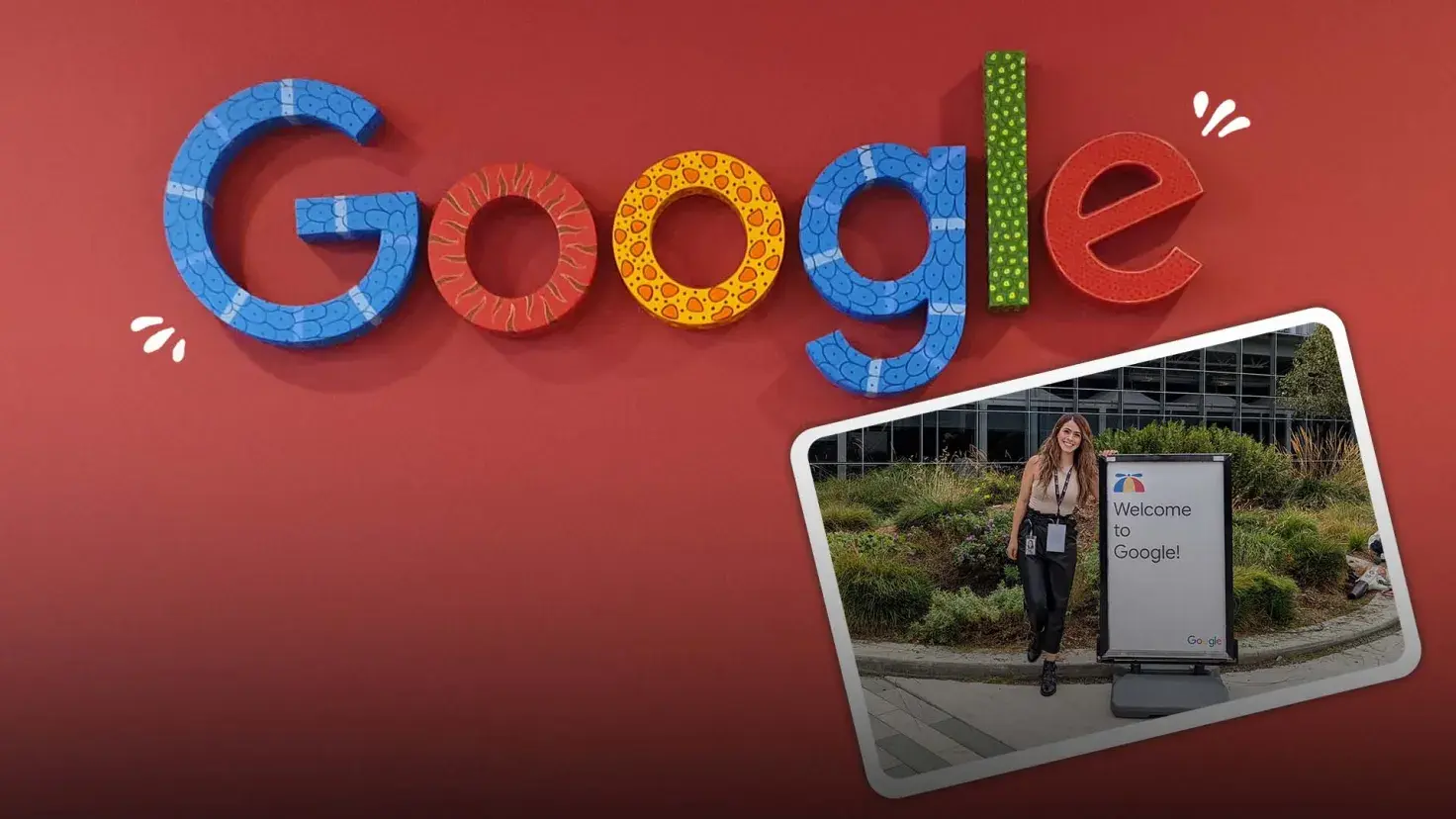 Ana en las instalaciones de Google