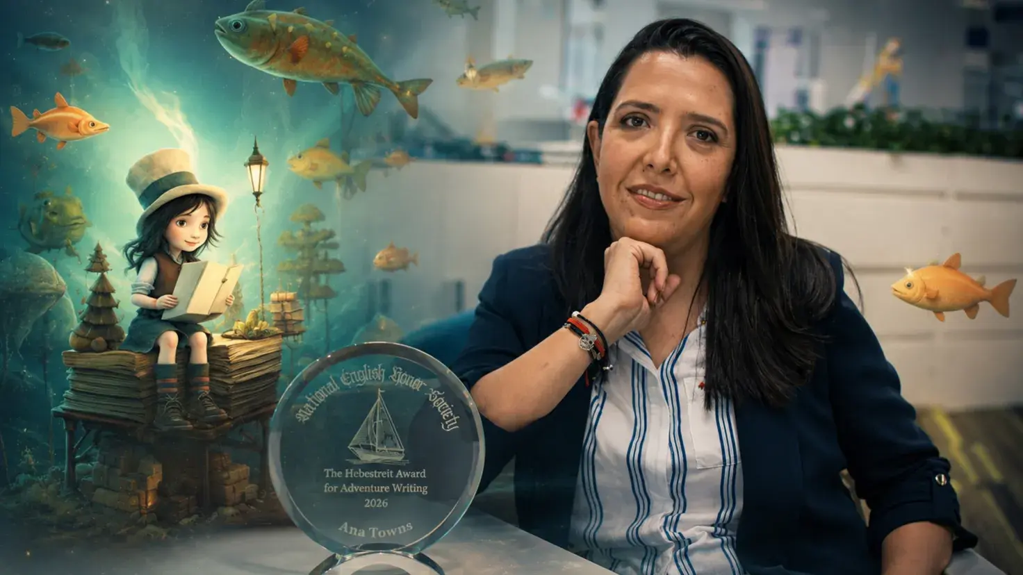 Profesora lagunera gana convocatoria mundial de cuentos de la National English Honor Society