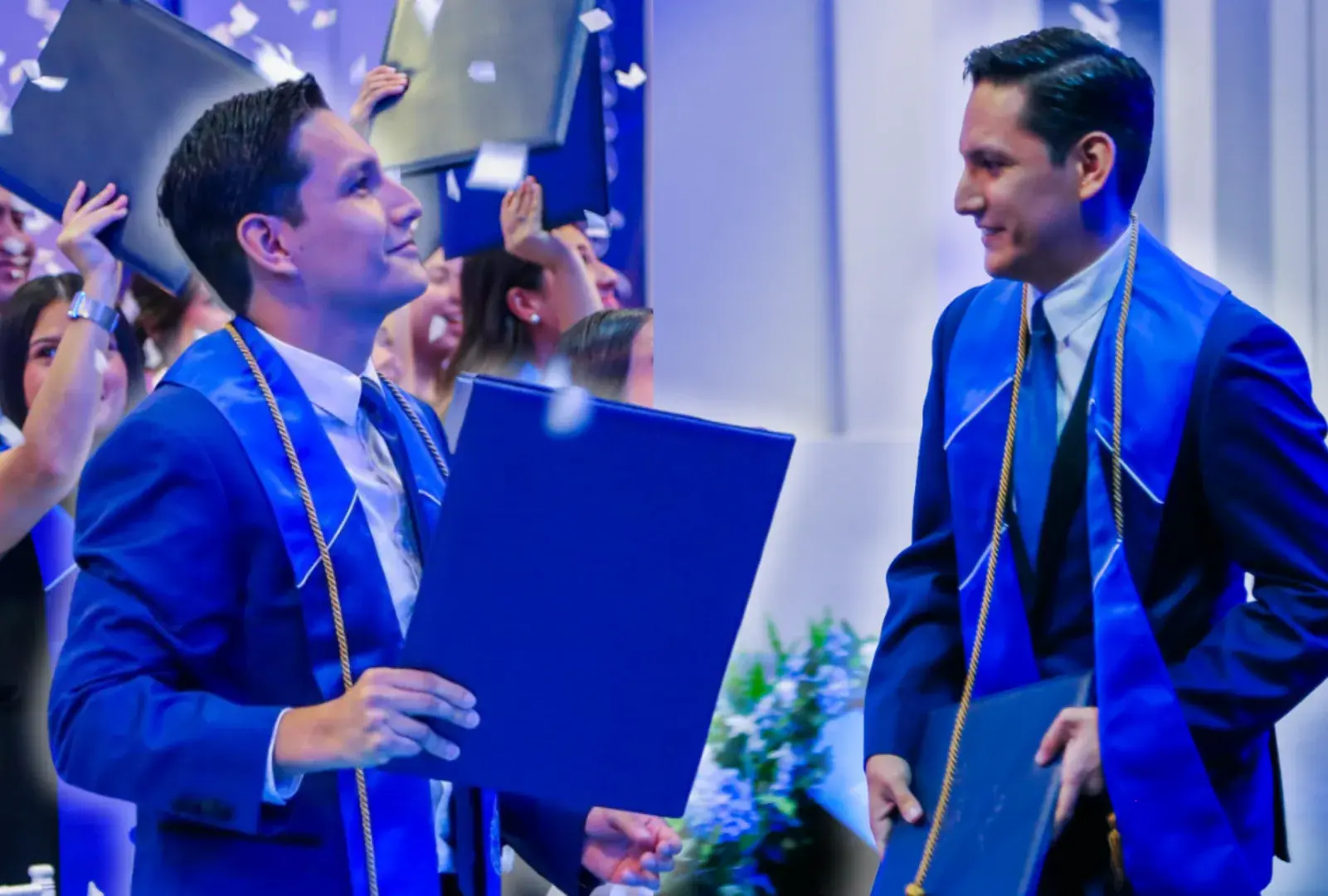 Víctor Aguilar en su graduación.