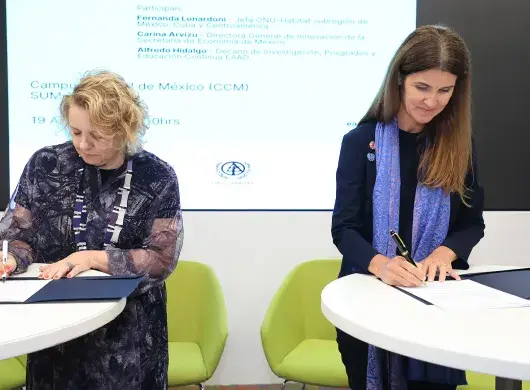 Firma de convenio Tec y ONU-Hábitat