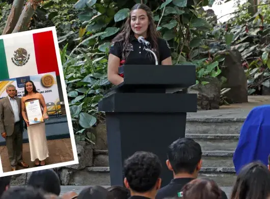 Carla Pardo, alumna de la Ingeniería Mecatrónica en el Tecnológico de Monterrey, Campus Cuernavaca, recibió la Medalla al Mérito Juvenil “Cuauhnáhuac” 2025 en la categoría de Innovación.