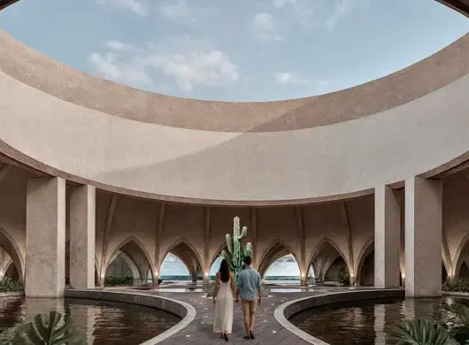 Mexicanos compiten globalmente con hotel inspirado en dunas sonorenses