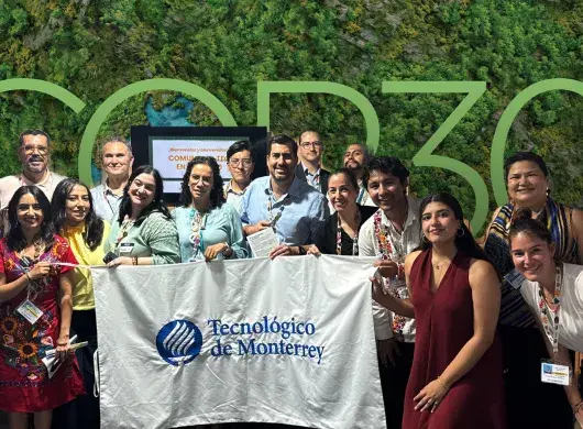 La delegación del Tec de Monterrey durante la COP 30 que se realizó en Brazil.