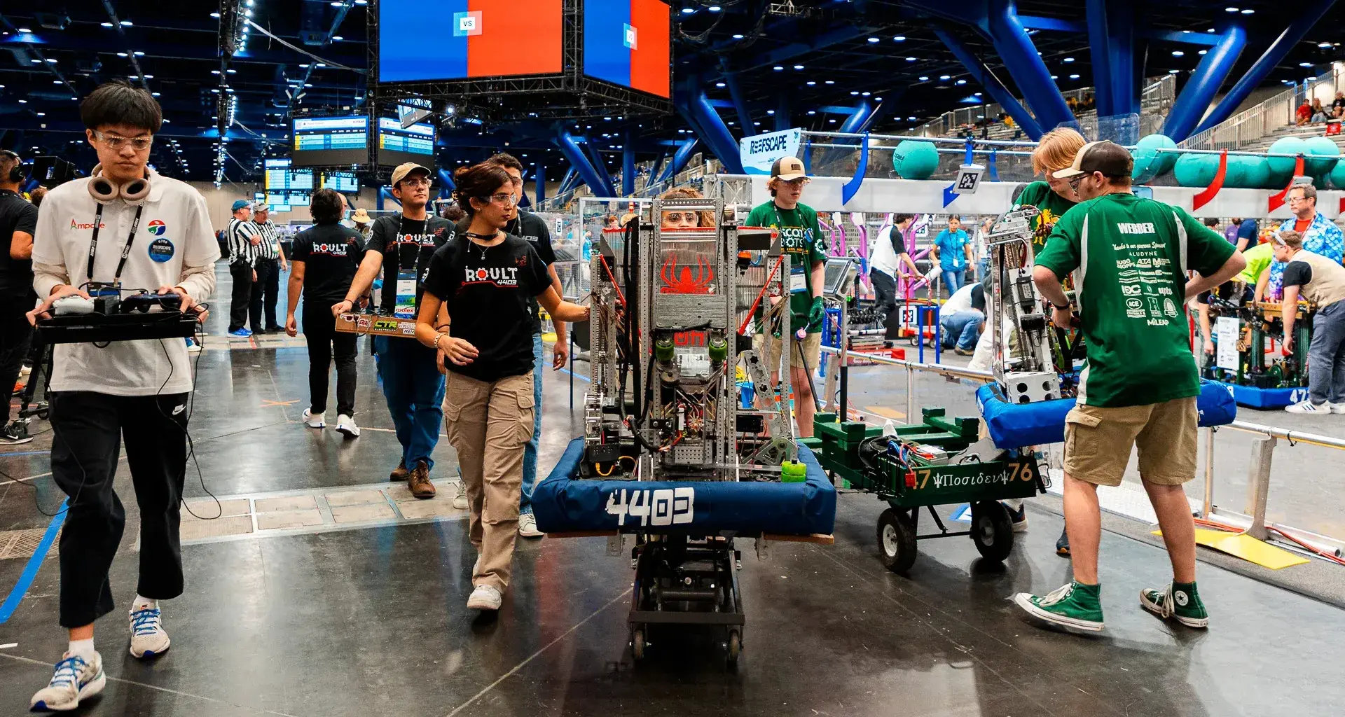 Equipo de robótica mexicano participa en el mundial de FIRST Robotics Competition en Houston, Texas