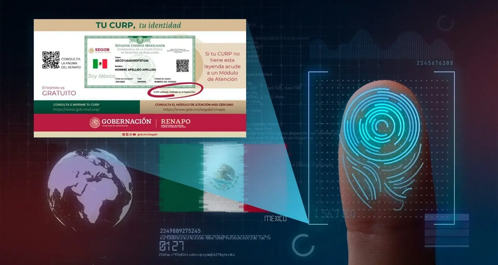 CURP biométrica: así será la nueva identificación oficial de México