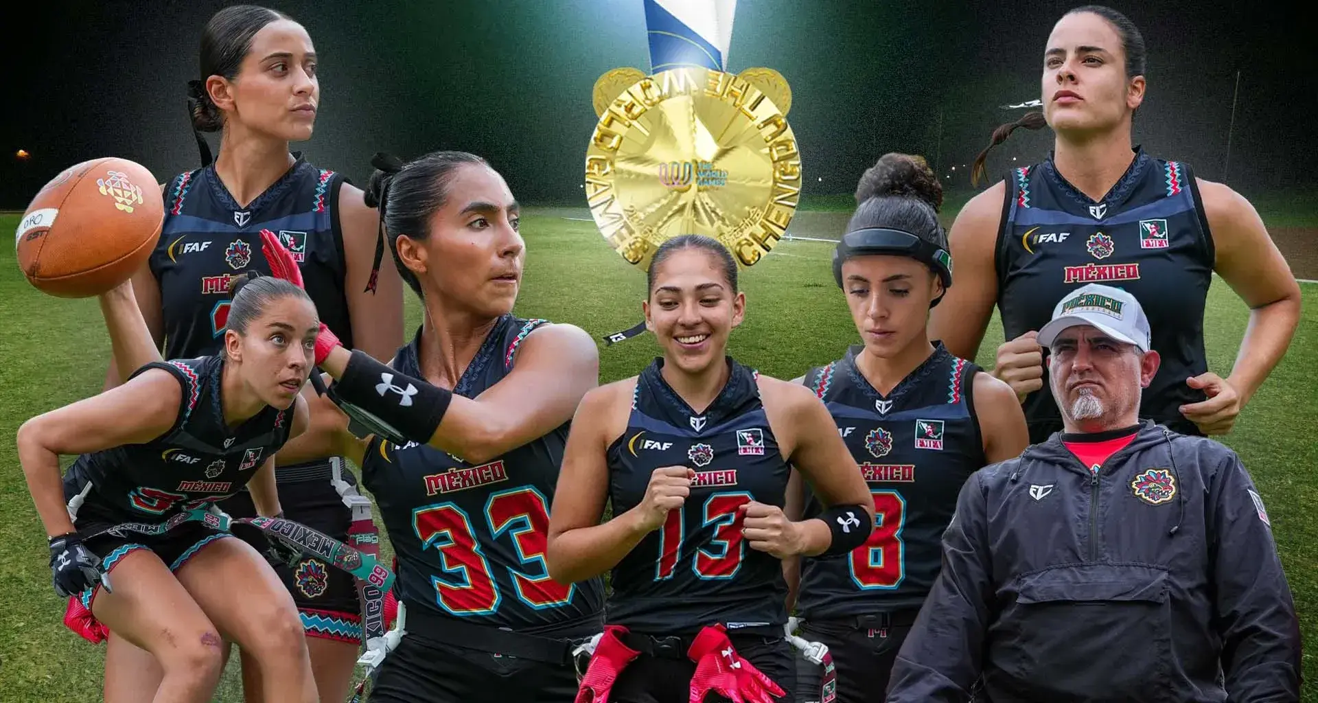 Flag football gold! 7 Tec athletes triumph with Mexico at World Games 