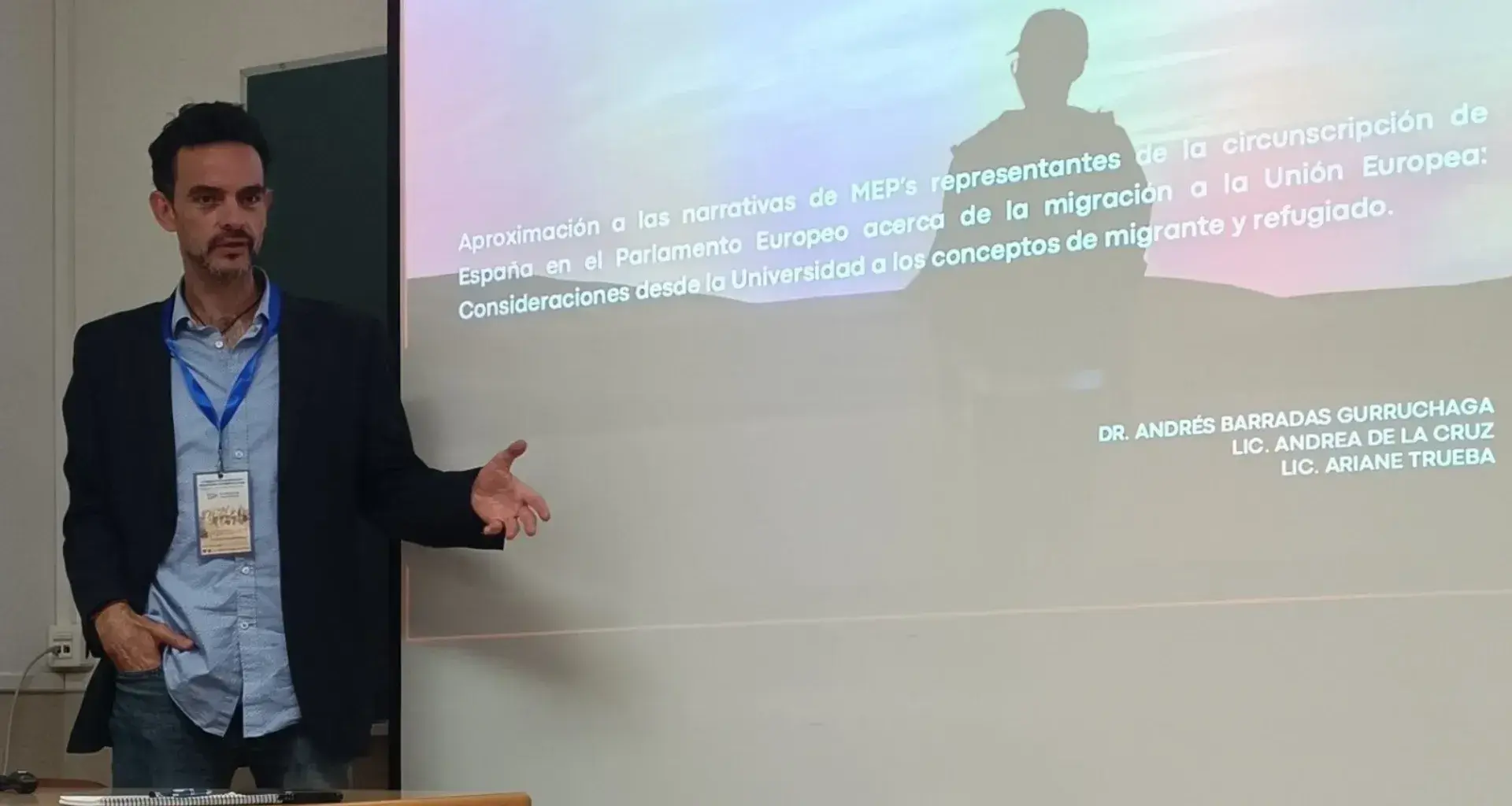 Andrés Barradas, profesor de Comunicación, participó en el Congreso Internacional de Migraciones y Refugio