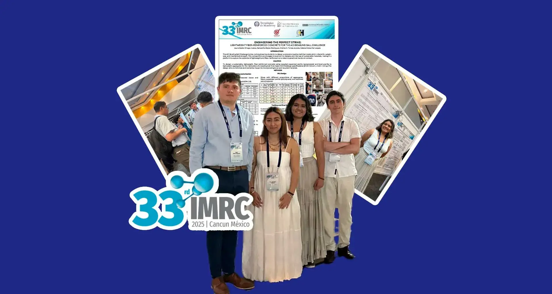 Estudiantes del Tec campus Querétaro participaron en Congreso Internacional llevado a cabo en Cancún, uno de ellos recibiendo el tercer lugar.