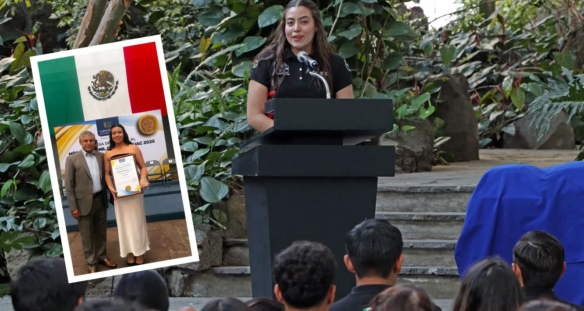 Carla Pardo, alumna de la Ingeniería Mecatrónica en el Tecnológico de Monterrey, Campus Cuernavaca, recibió la Medalla al Mérito Juvenil “Cuauhnáhuac” 2025 en la categoría de Innovación.