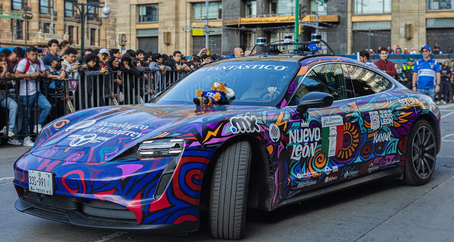 Vehículo Autónomo del Tec y Politécnico de Milán en la Carrera Panamericana.