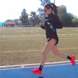 Participante durante la carrera