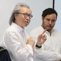 Zhu Pei durante Conversatorio en el Congreso de Arquitectura Querétaro 2025