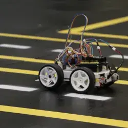 Vehículo compitiendo