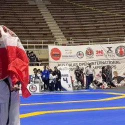 Leonardo Maldonado compitiendo en el Dallas Open Taekwondo 2025