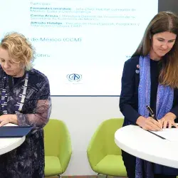 Firma de convenio Tec y ONU-Hábitat