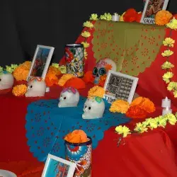 Fiesta del día de muertos en PrepaTec Santa Anita.