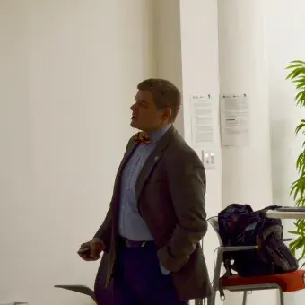 Thomas Kurfess, profesor distinguido de la EIC ofreció un seminario acerca del cambiante proceso de manufactura.