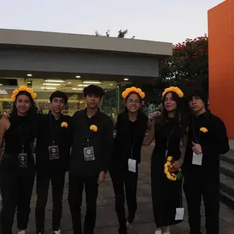 Fiesta de humanidades en PrepaTec Santa Anita para celebrar Día de Muertos.