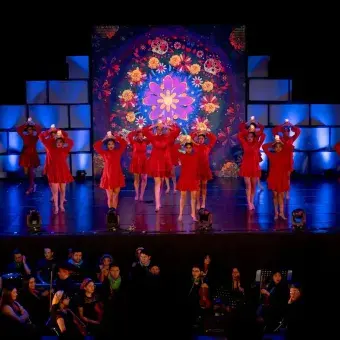 Baile de la Compañía de Danza Moderna Concierto ensamble Homenaje a mi México Popular del Tec campus Puebla
