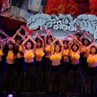 Compañía de Danza Árabe interpreta Hasta La Raíz Concierto ensamble Homenaje a mi México Popular del Tec campus Puebla