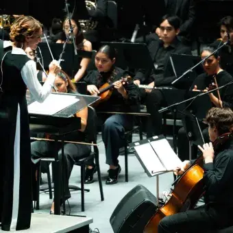 Alondra de la Parra dirigió la Orquesta Sinfónica del Tec. Alondra de la Parra, Tec de Monterrey.