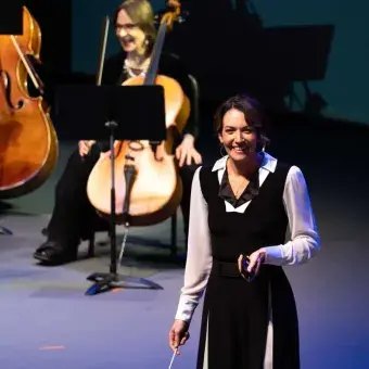 La directora de orquesta mexicana, Alondra de la Parra. Alondra de la Parra, Tec de Monterrey.