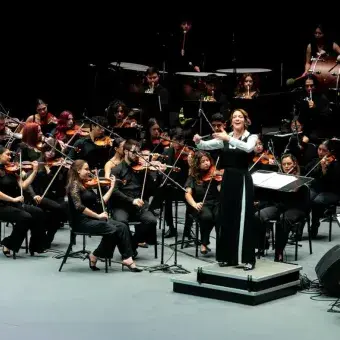 El 'Huapango de Moncayo' fue otra de las piezas interpretadas. Alondra de la Parra, Tec de Monterrey.