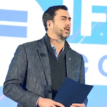 Juan Pablo Murra en el inicio del IFE Conference